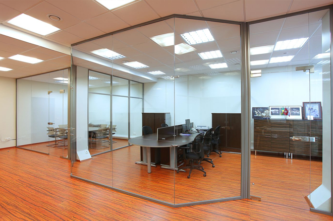 интерьер офиса в БЦ Святогор 2 площадью 1176 квадратных метров
